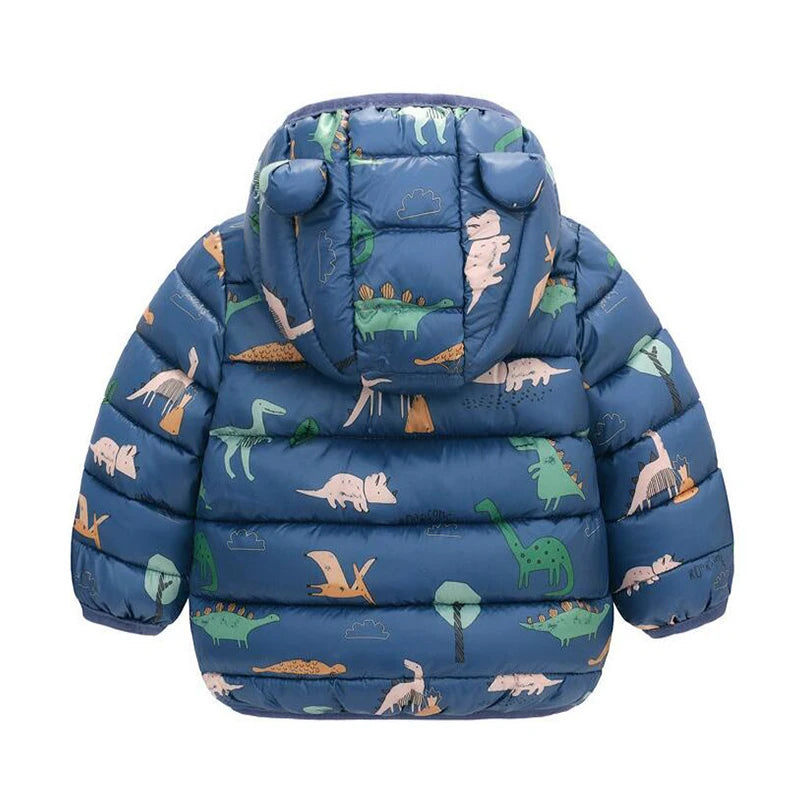 Hooded Lightweight Down Jackets Children Boy Girl Baby Coat Autumn Winter Outerwear Casual Clothing Kids Christmas Birthday Gift