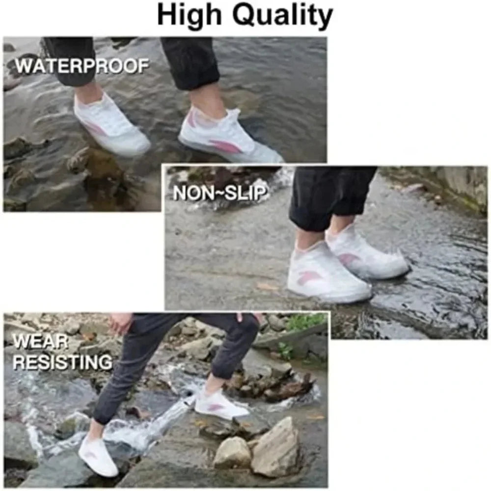Rain Shoe Covers Waterproof Covers Reusable Non-slip Rain Footwear Covers Outdoor Adult Children for Shoes Boots Protector Cover
