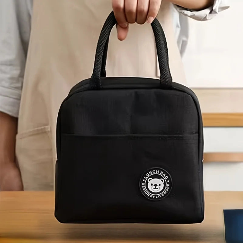 1pc of a Handheld Insulated Lunch Bag Suitable for Students And Office Employees,Ideal for Camping Meals And As a Lunch Box