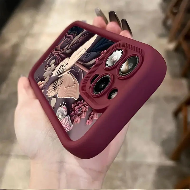 For IPhone 16 Pro Max 15 Pro 14Plus 13 12 11 Butterfly Pattern Phone Cases, Cell Phone Case for Apple Smartphone Compatible with