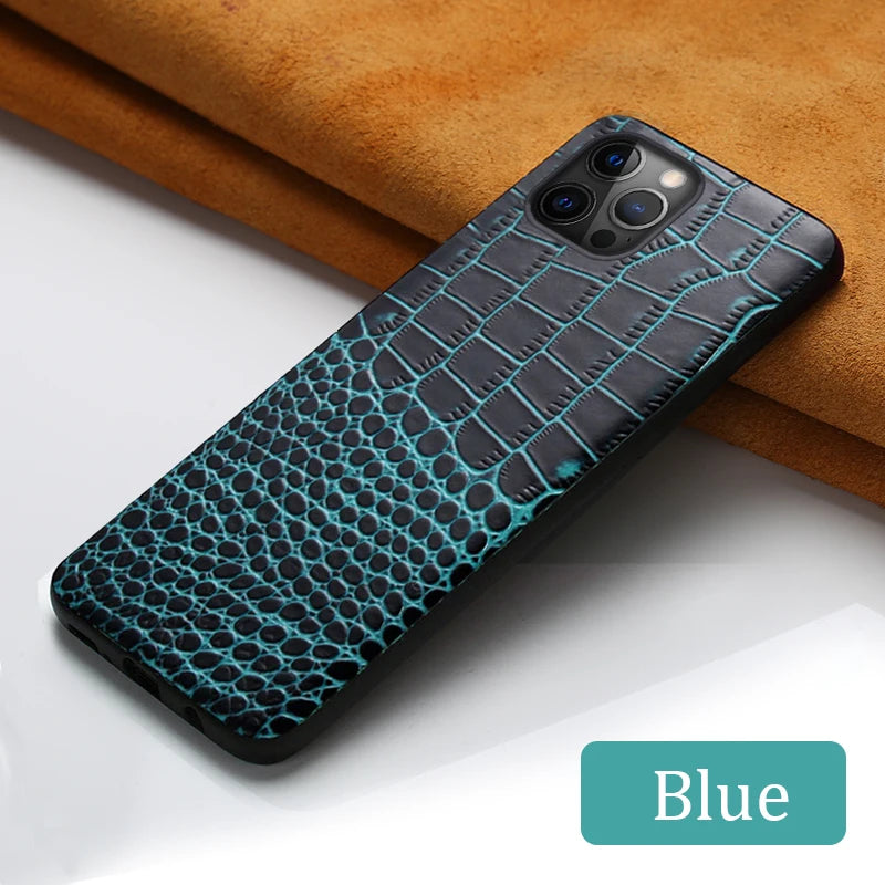 WEFOR Genuine Leather Phone Case for Apple iPhone 14 11 12 13 Pro Max 14Pro 12 Mini X XR XS 6S 6 7 8 Plus SE 2020 Back Cover