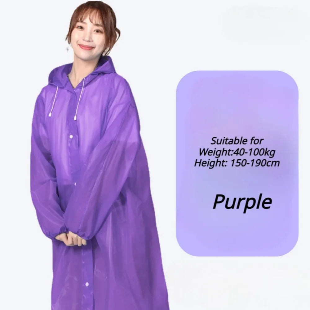Disposable Adults Reusable Raincoats,Waterproof Rain Ponchos,Adults-Reusable Emergency Raincoats with Hoodand Drawstring