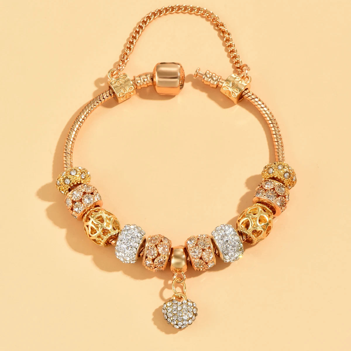 1 Women's Fashion Panjiadorado Element Love Bracelet, Suitable for Dating, Travel Banquets, Parties, Festivals, Fashion Gifts