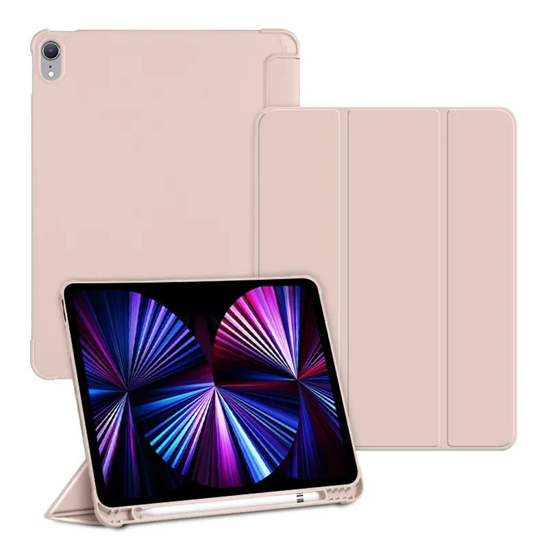 For iPad 10th Gen Case 3 fold Fall prevention Cover for Air 4 5 6 10.9in 11in 13in For Air 2 9.7 Pro 11 12.9 13 Mini 6 7 Case