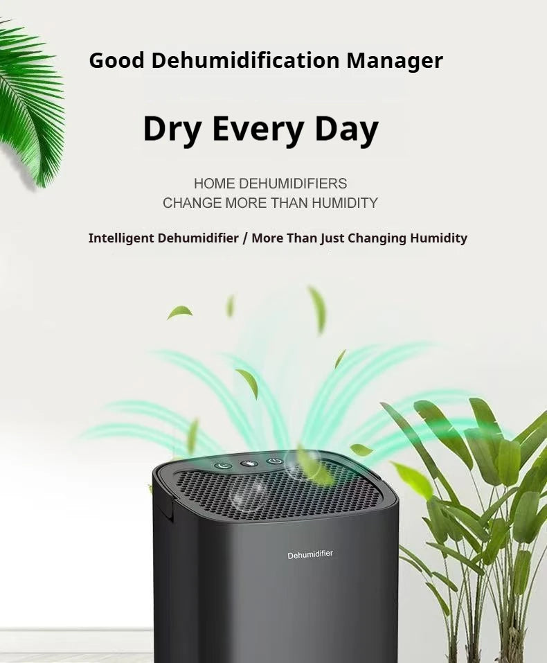 Homefish Portable Mute Air Dehumidifier Moisture Absorber Home Bedroom Office Kitchen Air Dryer Deodorizer Machine EU/US Plug