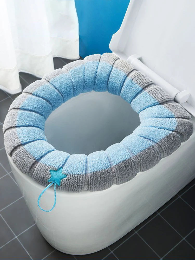 1pcs Toilet Cover Toilet Seat Cover Pads with Handle Toilet Lid Cover Cushion Thicker Bathroom Soft Toilet Seat Cover Soft Thick