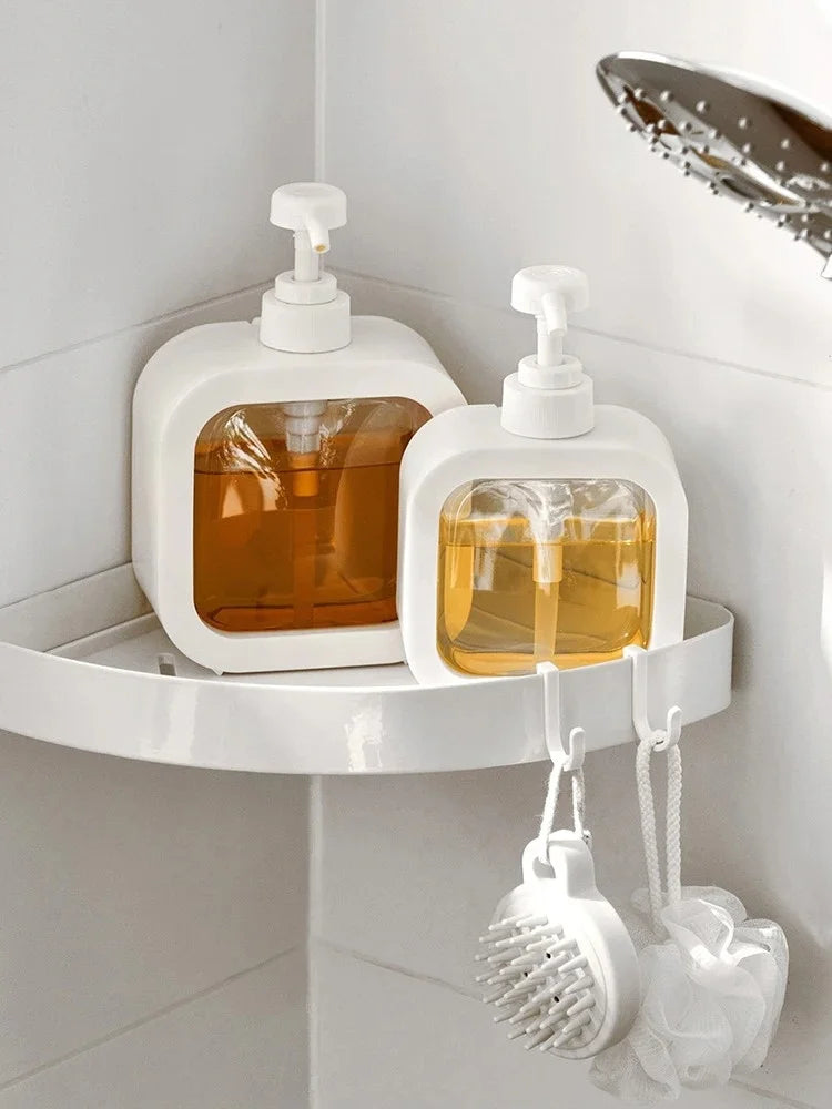500/300mL Large Capacity Transparent Soap Lotion Dispenser Bottle Press Pump Plastic Hand Sanitizer For Kitchen Bathroom Travel