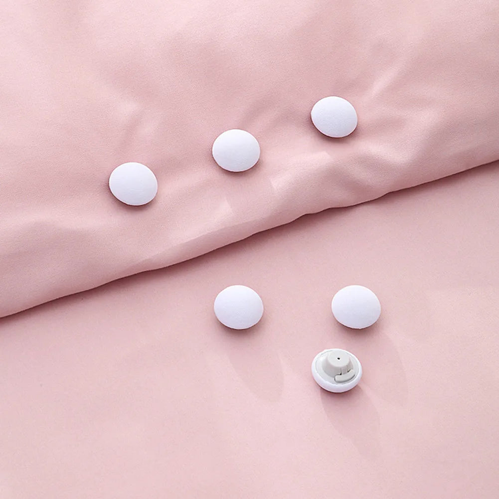 1-20PCS BedSheet Quilt Clip One Button Unlock Duvet Cover Fastener Clip Anti Slip Blanket Buckles Quilt Holder Fixator Grippers